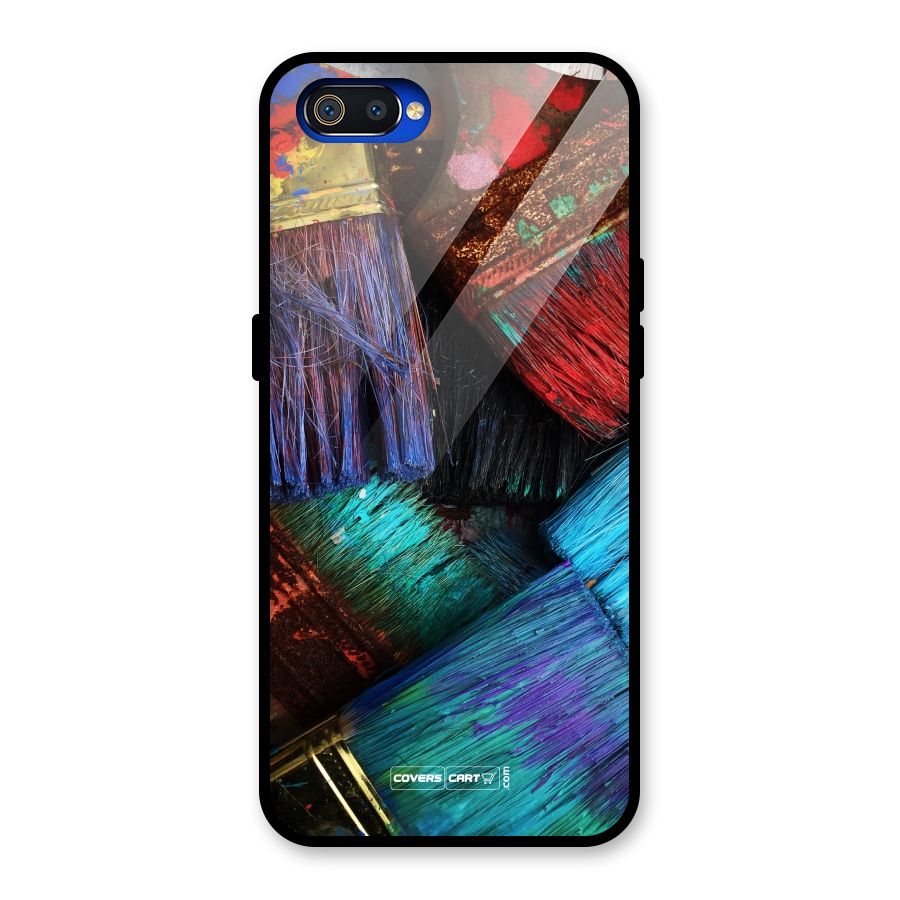 Magic Brushes Glass Back Case for Realme C2