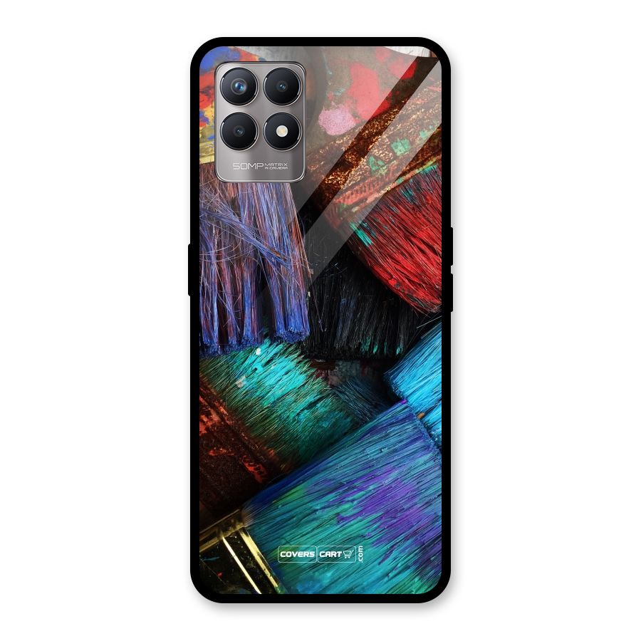 Magic Brushes Glass Back Case for Realme Narzo 50