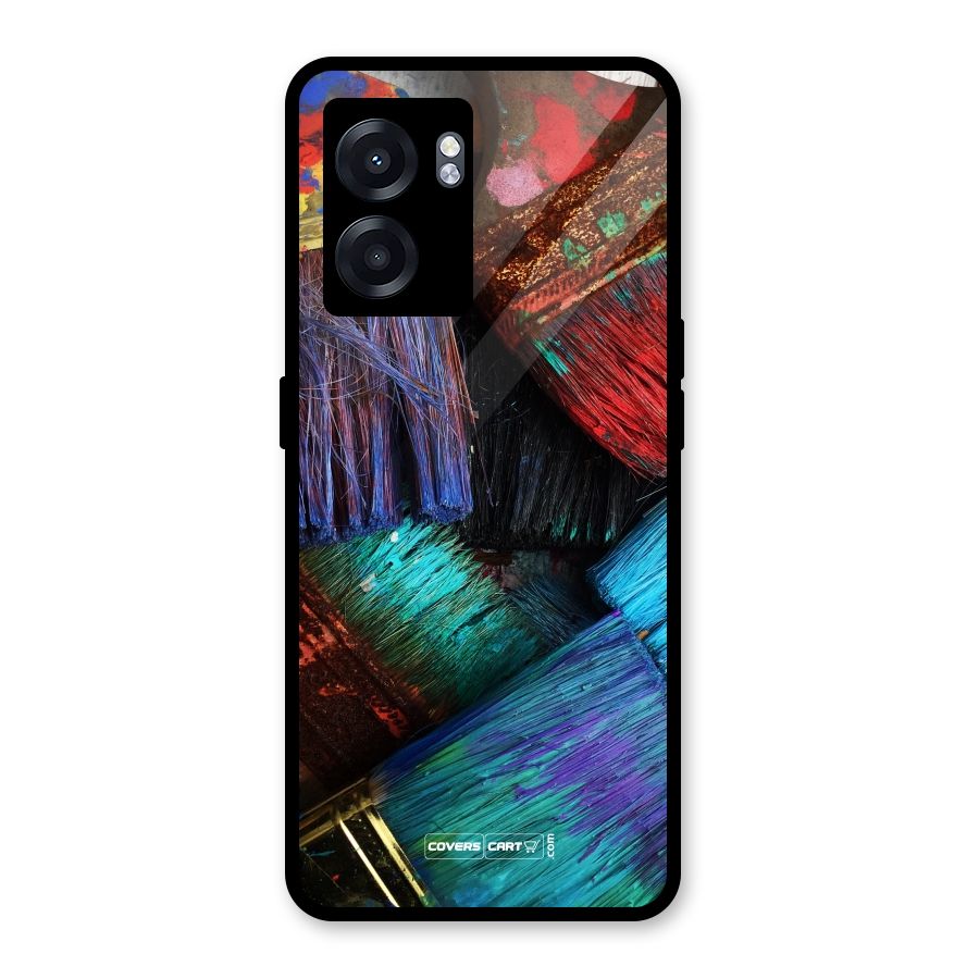 Magic Brushes Glass Back Case for Realme Narzo 50 5G