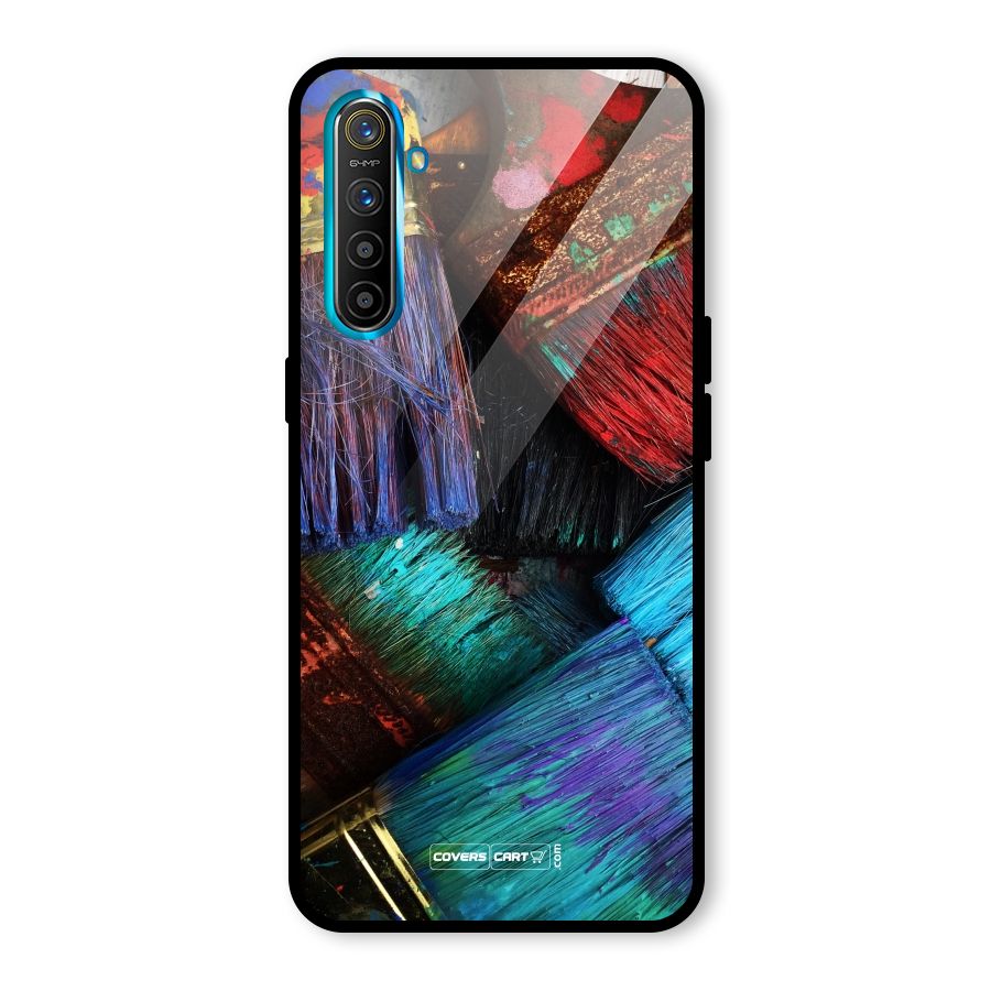 Magic Brushes Glass Back Case for Realme X2