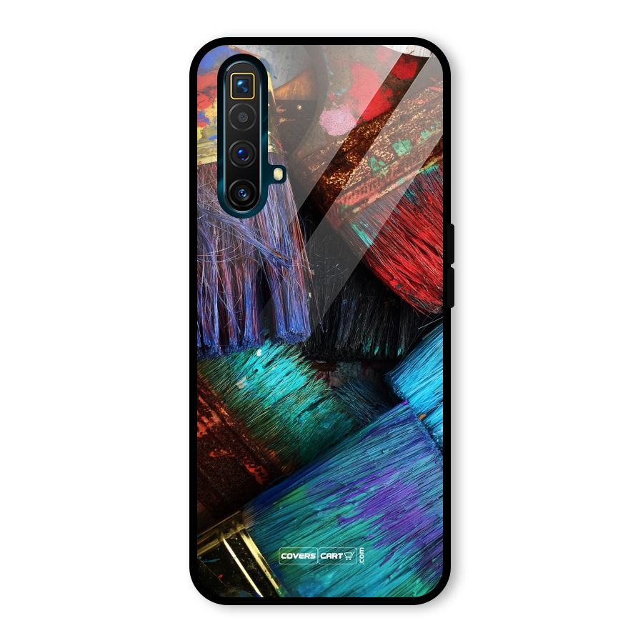 Magic Brushes Glass Back Case for Realme X3