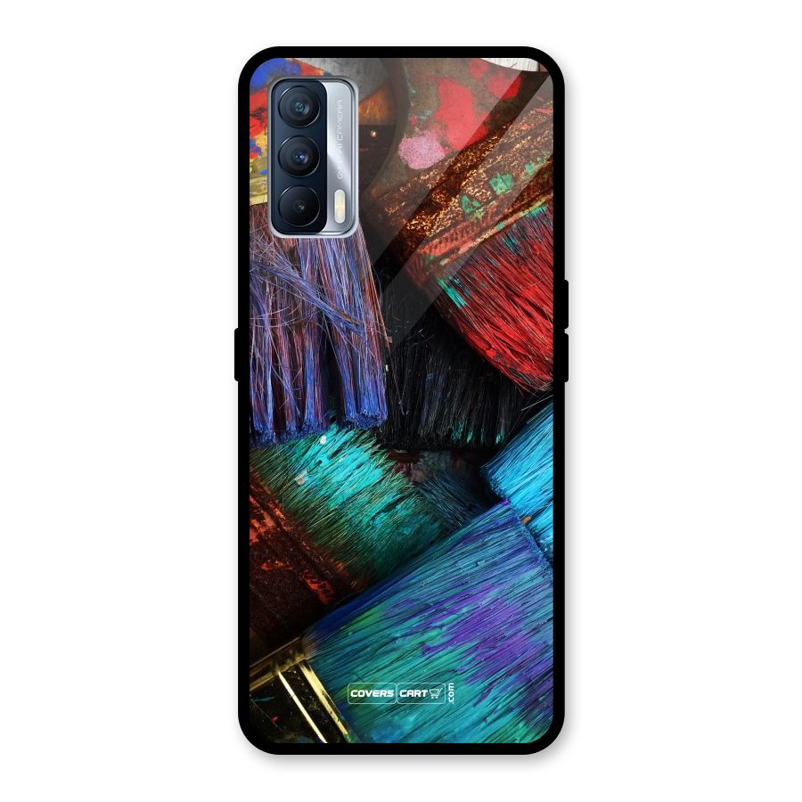 Magic Brushes Glass Back Case for Realme X7