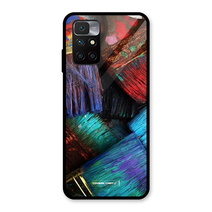 Magic Brushes Glass Back Case for Redmi 10 Prime
