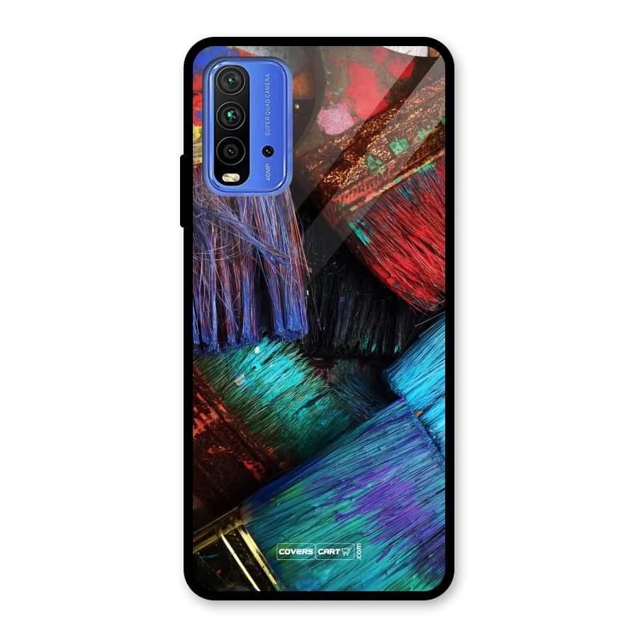 Magic Brushes Glass Back Case for Redmi 9 Power
