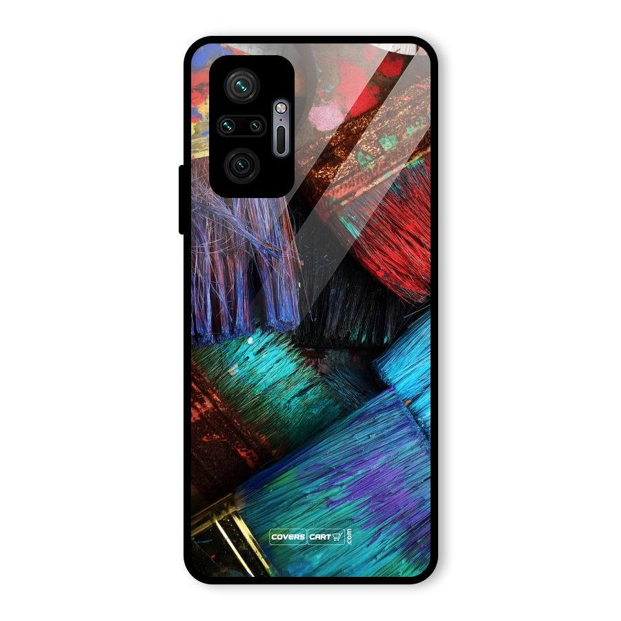Magic Brushes Glass Back Case for Redmi Note 10 Pro