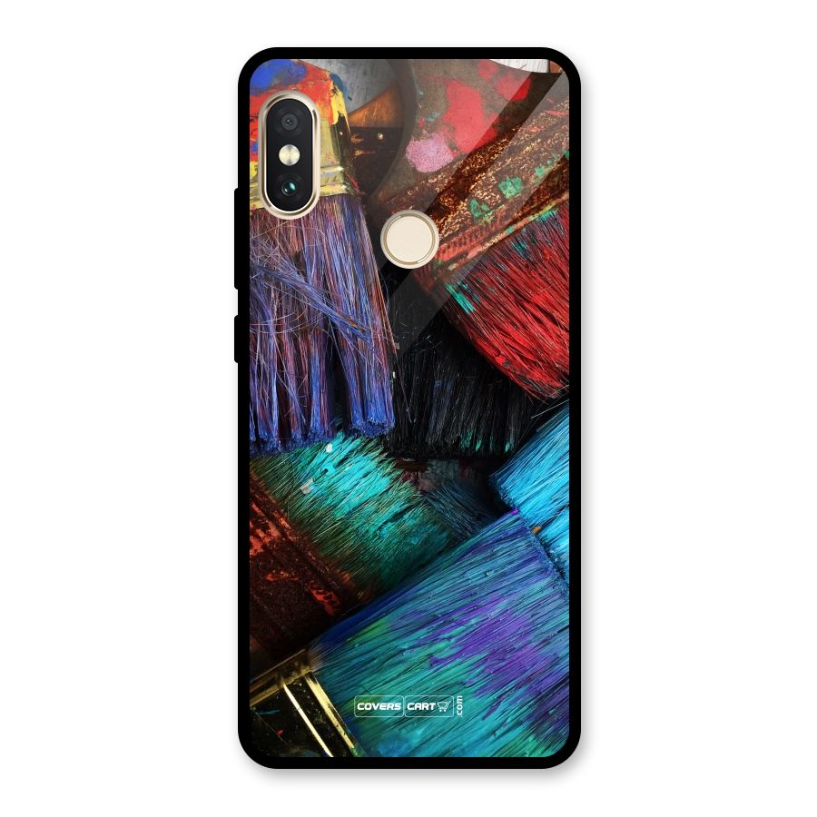 Magic Brushes Glass Back Case for Redmi Note 5 Pro