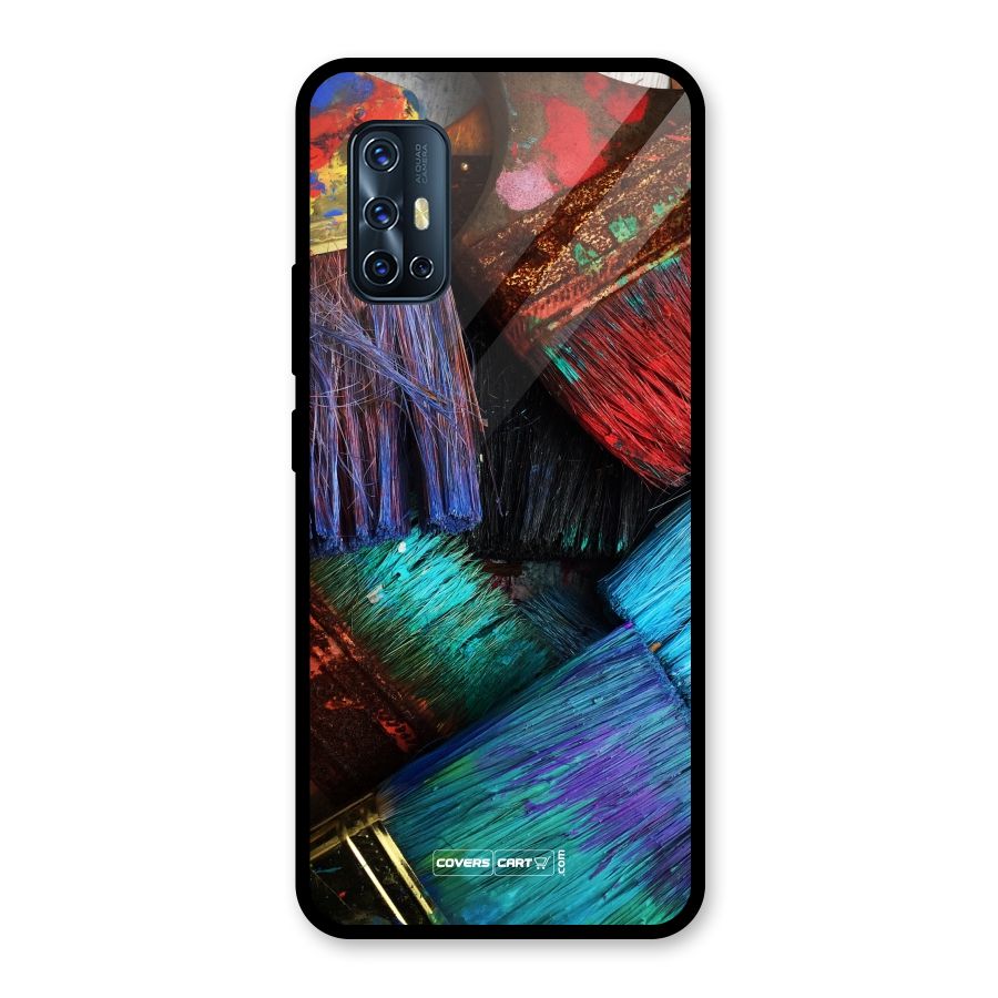 Magic Brushes Glass Back Case for Vivo V17