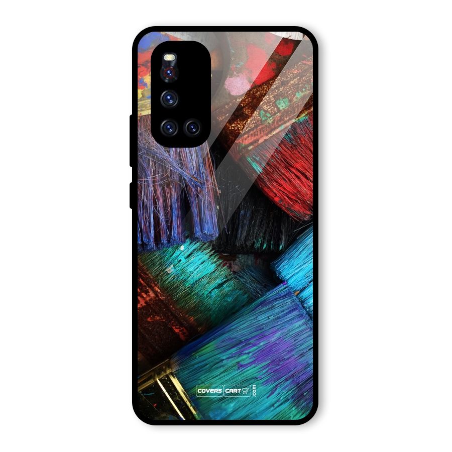 Magic Brushes Glass Back Case for Vivo V19