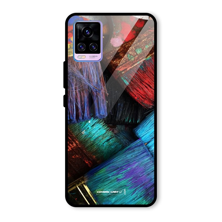Magic Brushes Glass Back Case for Vivo V20 Pro