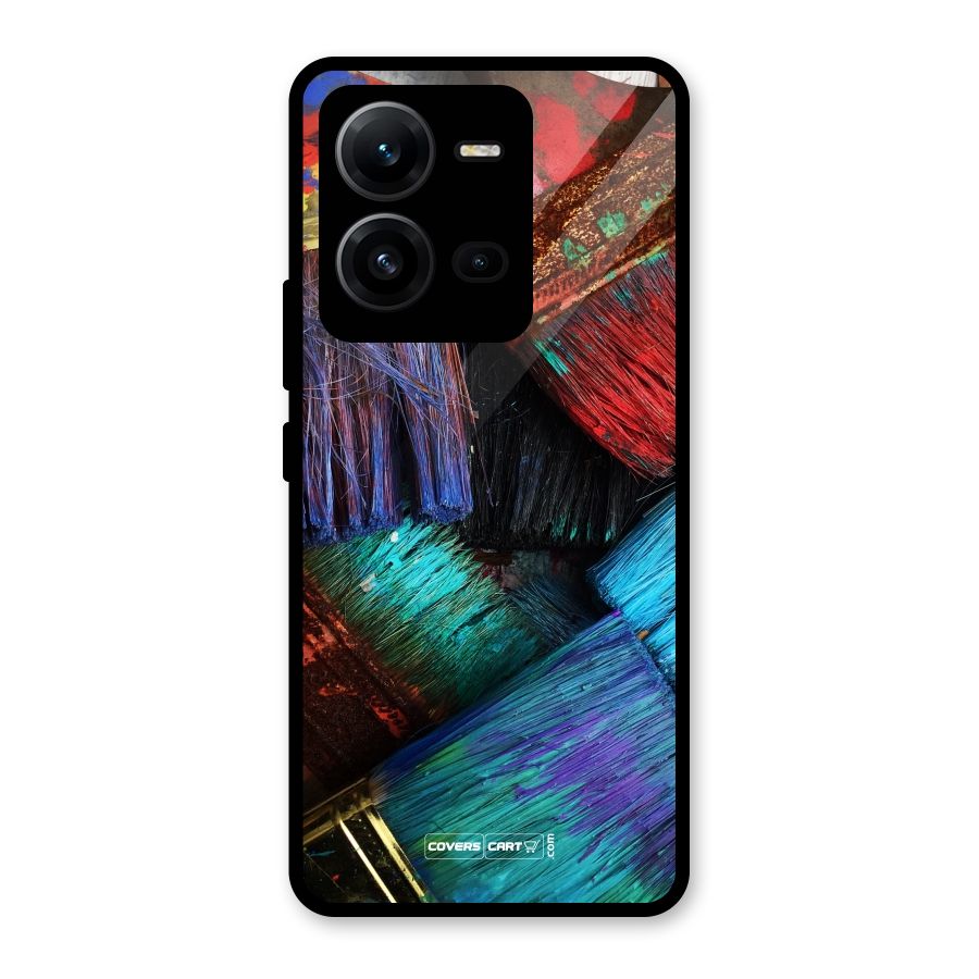Magic Brushes Glass Back Case for Vivo V25