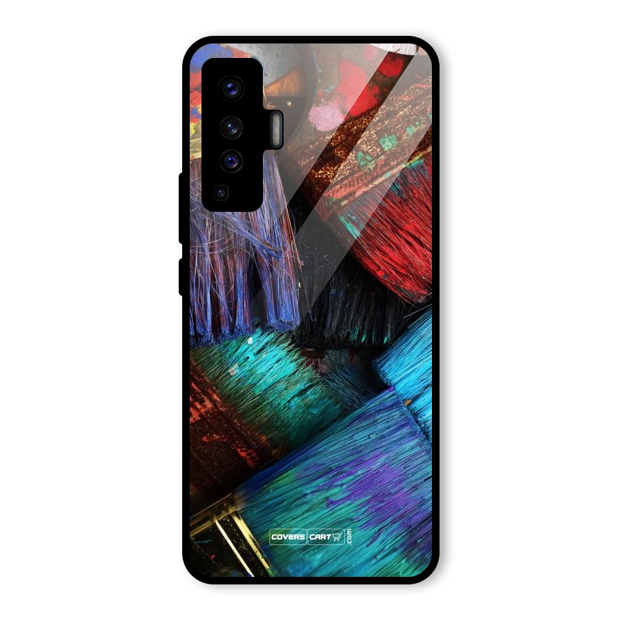 Magic Brushes Glass Back Case for Vivo X50