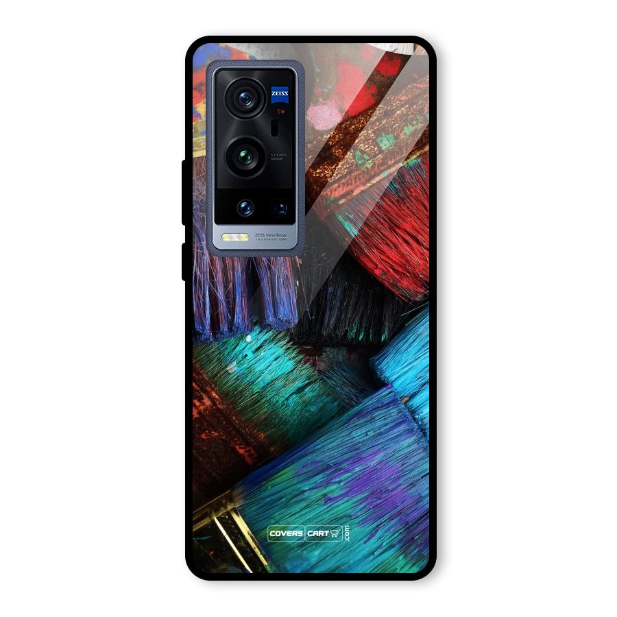 Magic Brushes Glass Back Case for Vivo X60 Pro Plus