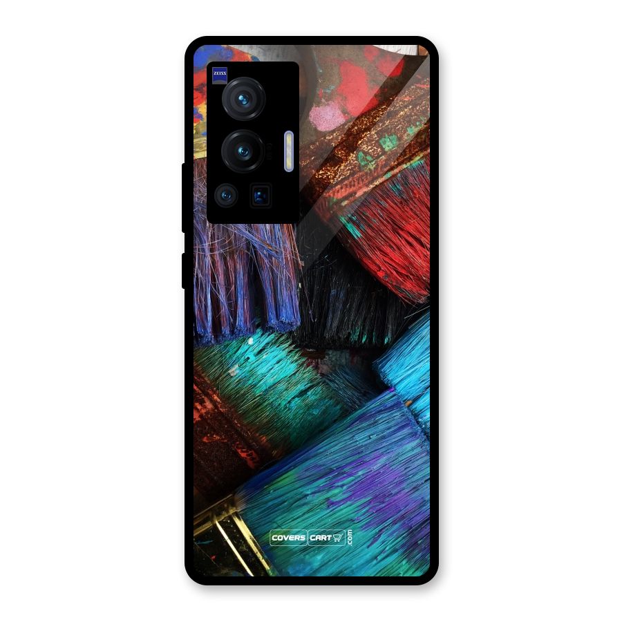 Magic Brushes Glass Back Case for Vivo X70 Pro