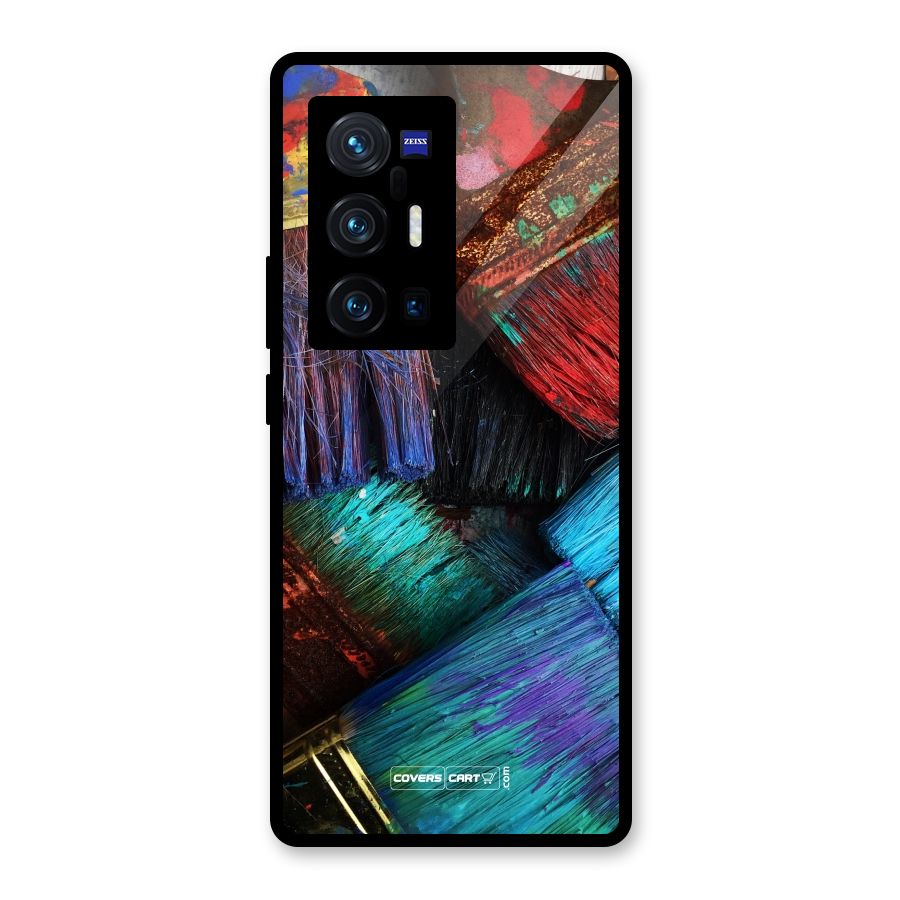 Magic Brushes Glass Back Case for Vivo X70 Pro Plus