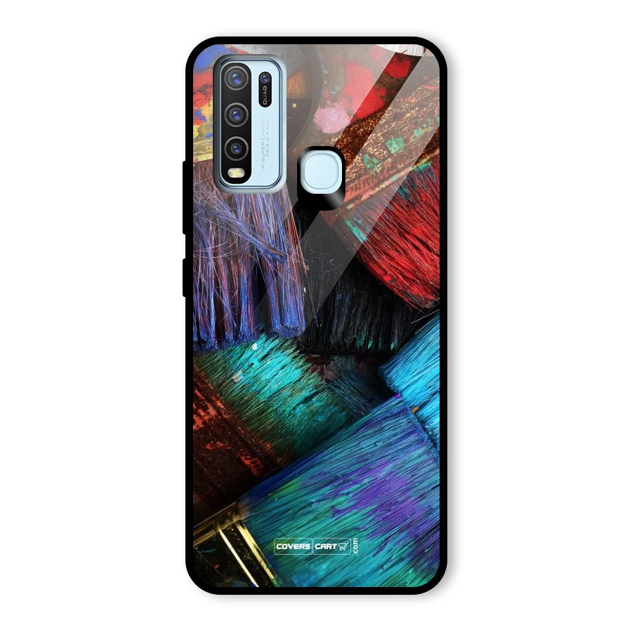 Magic Brushes Glass Back Case for Vivo Y30