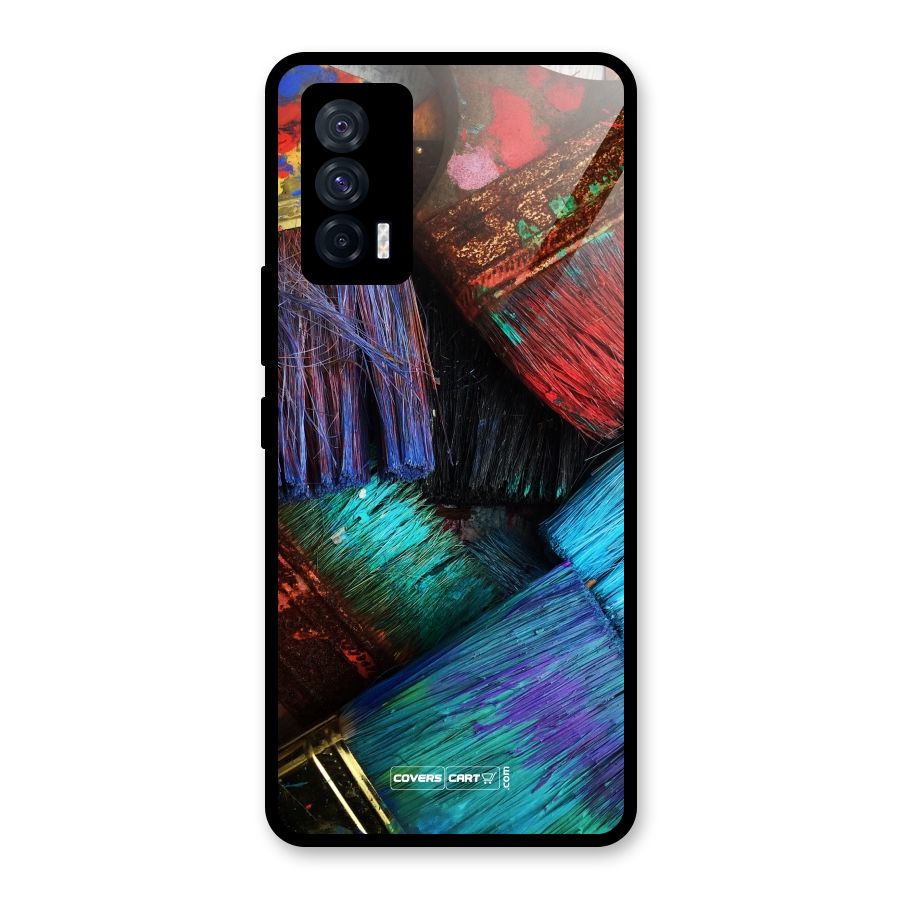 Magic Brushes Glass Back Case for Vivo iQOO 7 5G