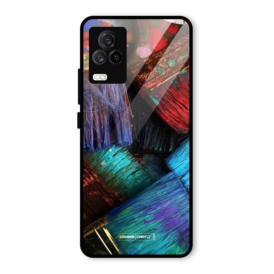 Magic Brushes Glass Back Case for Vivo iQOO 7 Legend 5G