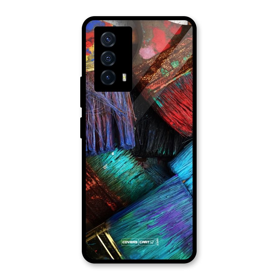 Magic Brushes Glass Back Case for Vivo iQOO Z5