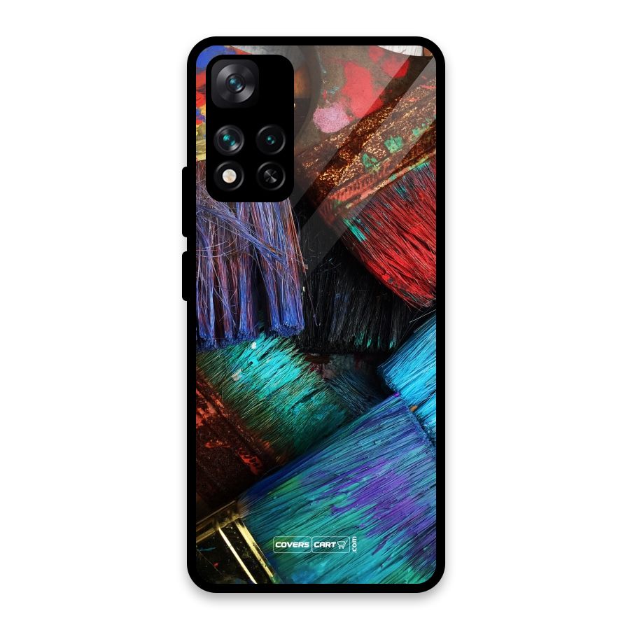 Magic Brushes Glass Back Case for Xiaomi 11i HyperCharge 5G