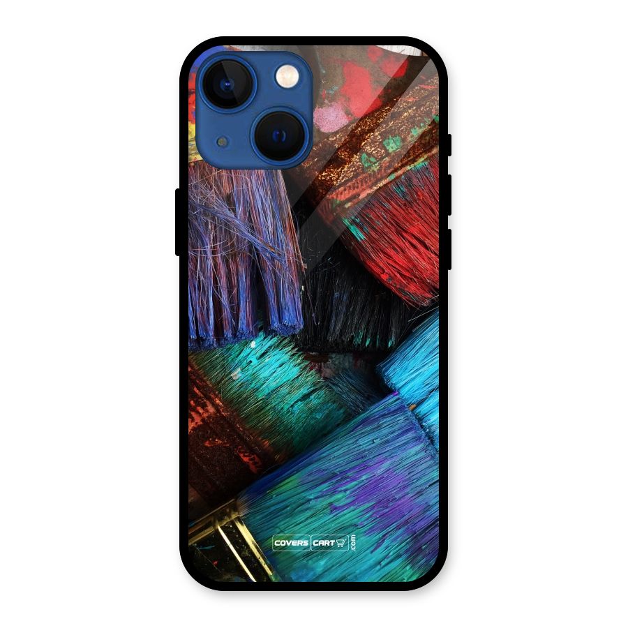 Magic Brushes Glass Back Case for iPhone 13 Mini