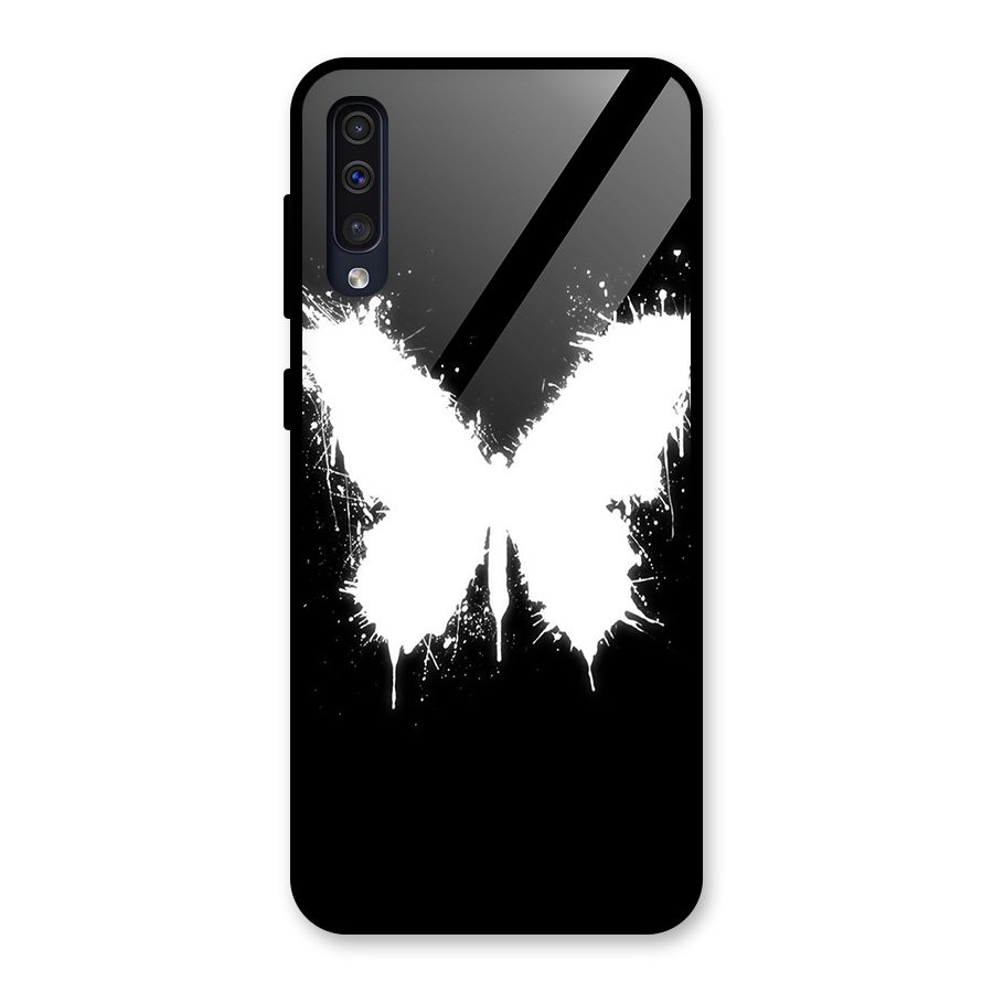 Magic Butterfly Glass Back Case for Galaxy A30s