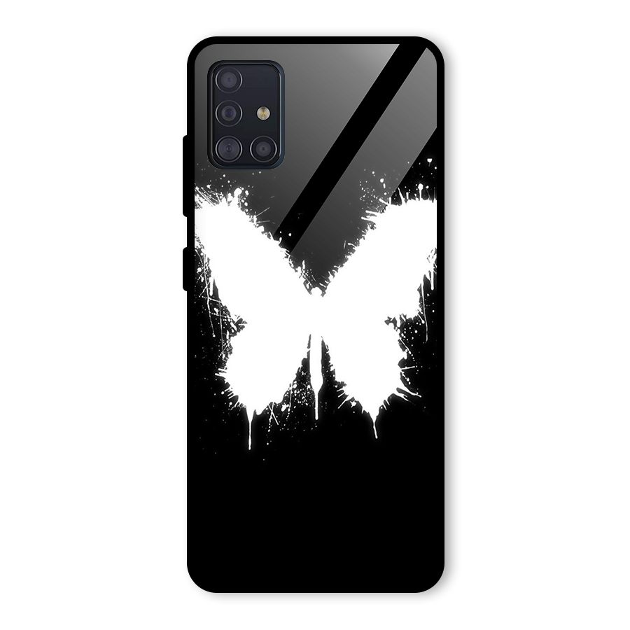Magic Butterfly Glass Back Case for Galaxy A51