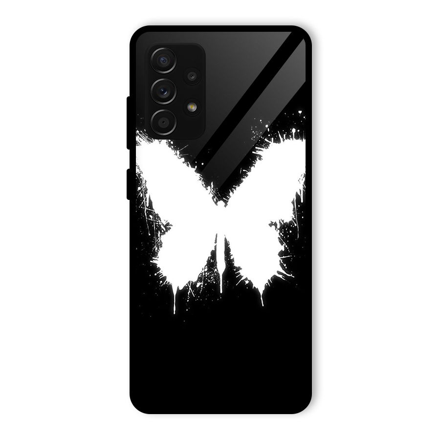 Magic Butterfly Glass Back Case for Galaxy A53 5G