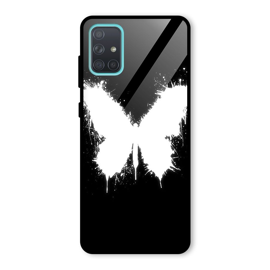 Magic Butterfly Glass Back Case for Galaxy A71