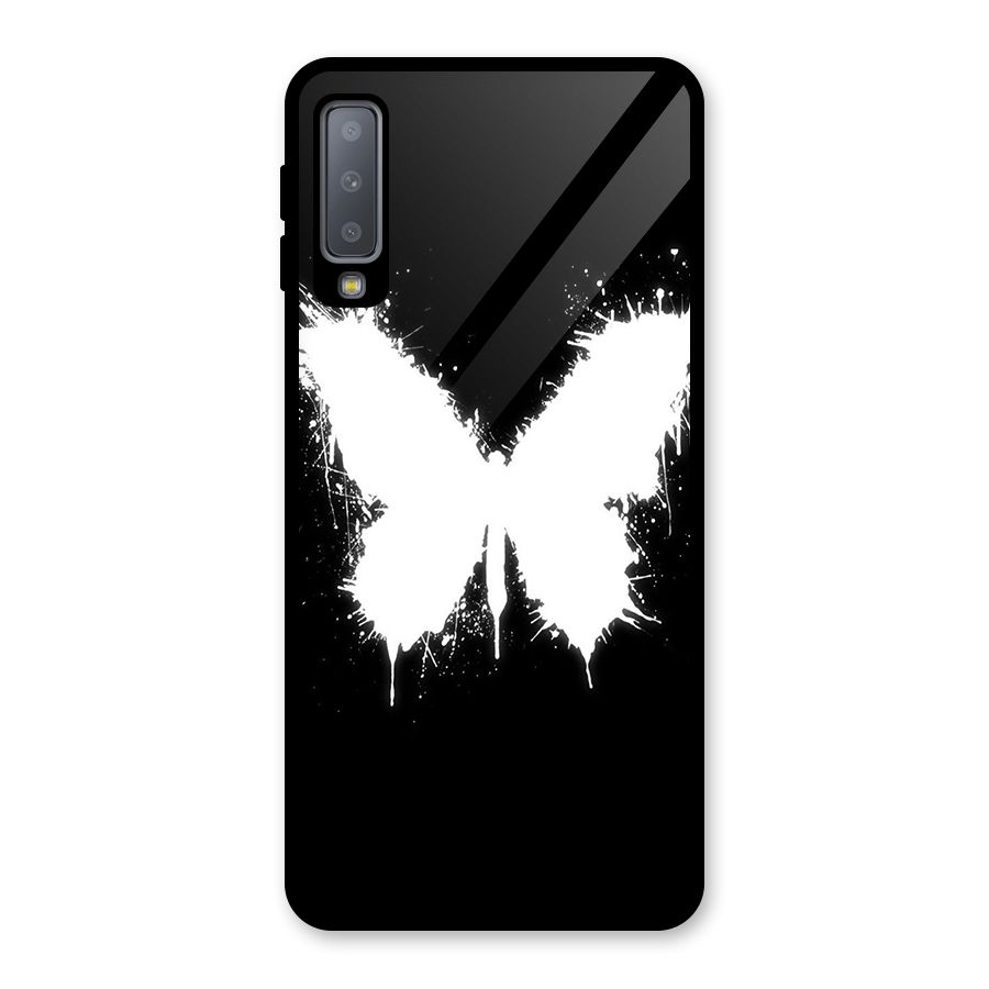 Magic Butterfly Glass Back Case for Galaxy A7 (2018)