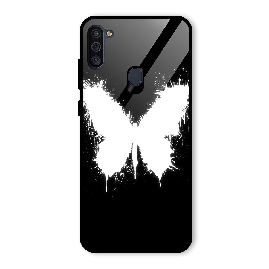 Magic Butterfly Glass Back Case for Galaxy M11