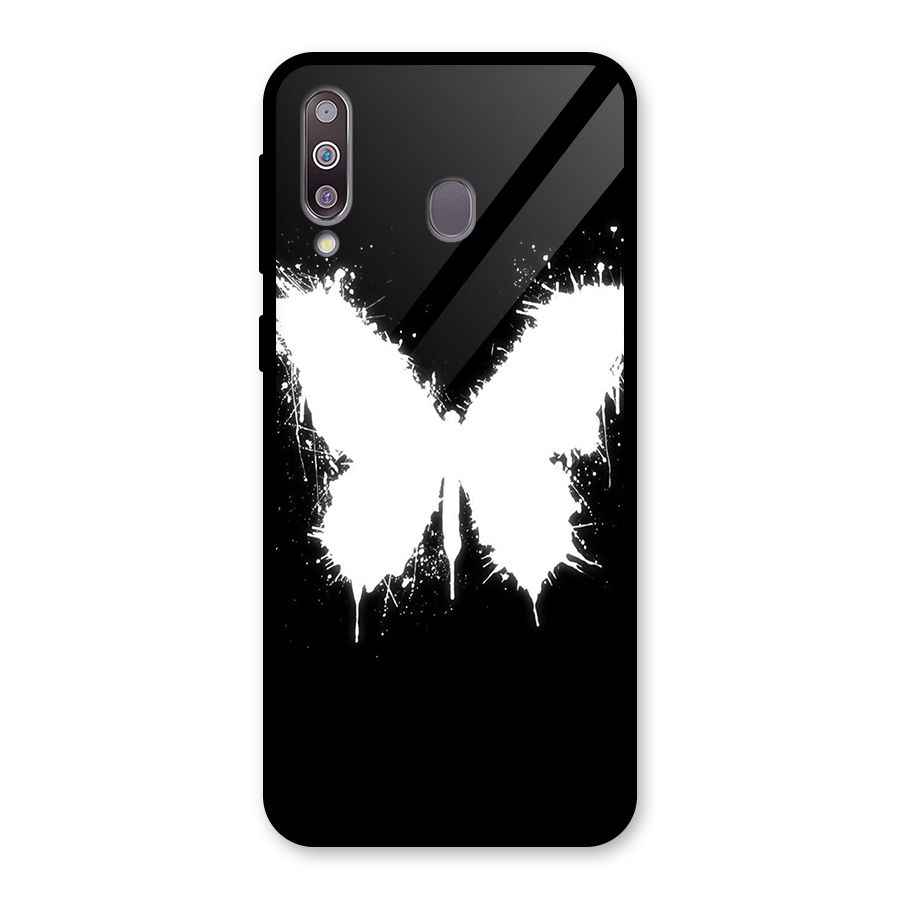 Magic Butterfly Glass Back Case for Galaxy M30