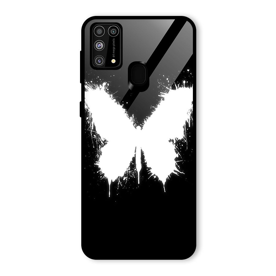 Magic Butterfly Glass Back Case for Galaxy M31