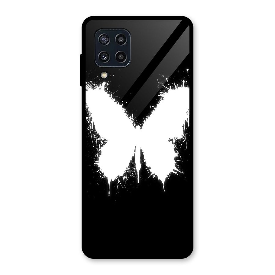 Magic Butterfly Glass Back Case for Galaxy M32