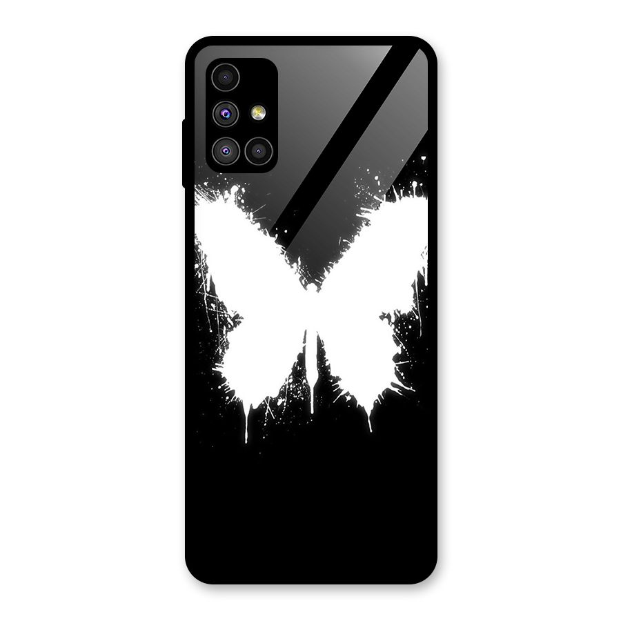 Magic Butterfly Glass Back Case for Galaxy M51
