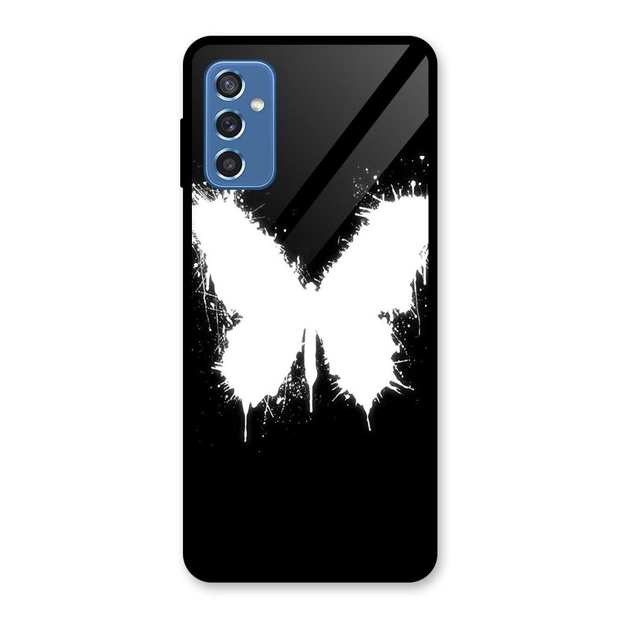 Magic Butterfly Glass Back Case for Galaxy M52 5G