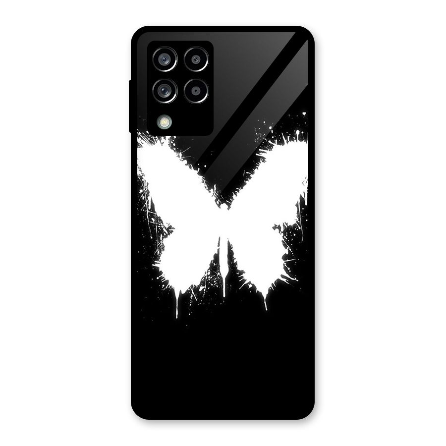 Magic Butterfly Glass Back Case for Galaxy M53 5G
