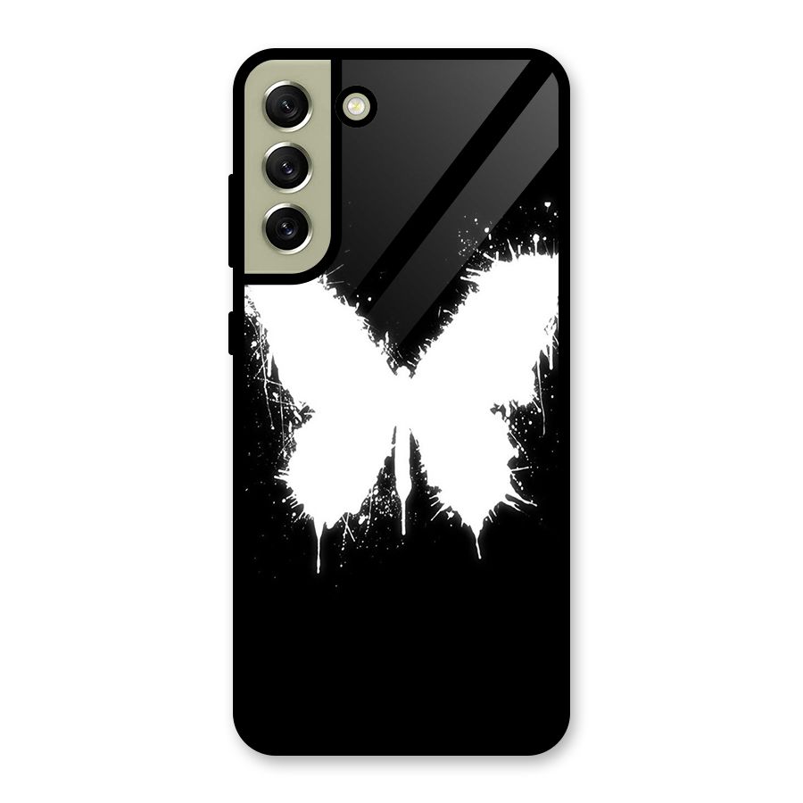 Magic Butterfly Glass Back Case for Galaxy S21 FE 5G