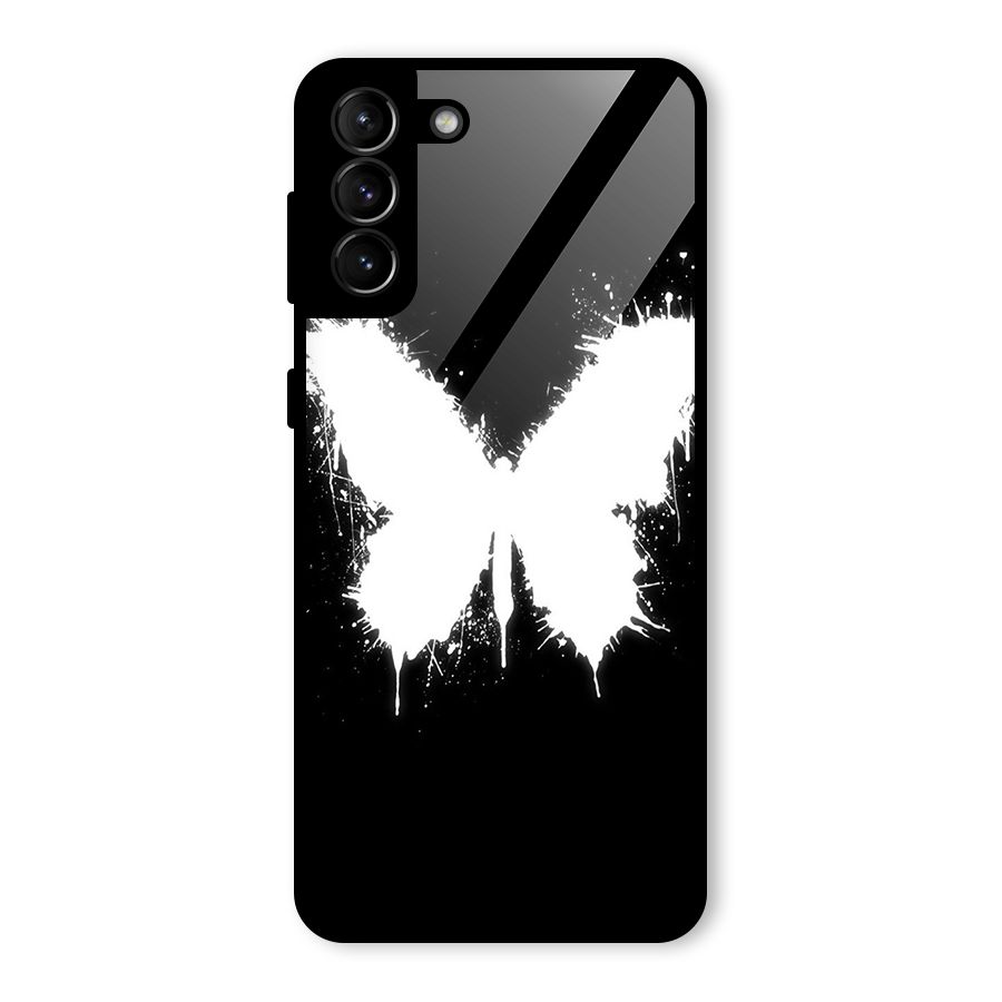Magic Butterfly Glass Back Case for Galaxy S21 Plus