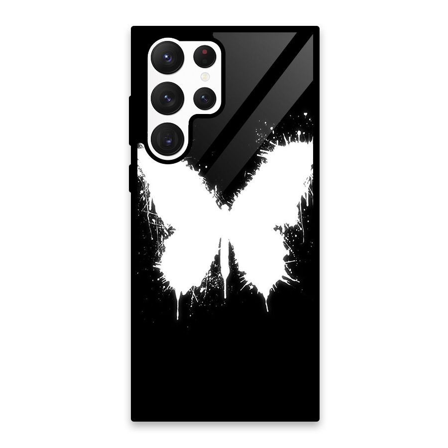 Magic Butterfly Glass Back Case for Galaxy S22 Ultra 5G