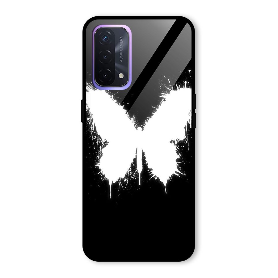 Magic Butterfly Glass Back Case for Oppo A74 5G