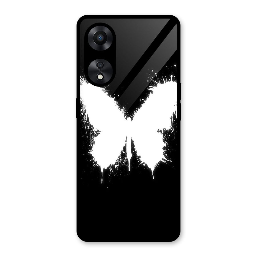Magic Butterfly Glass Back Case for Oppo A78