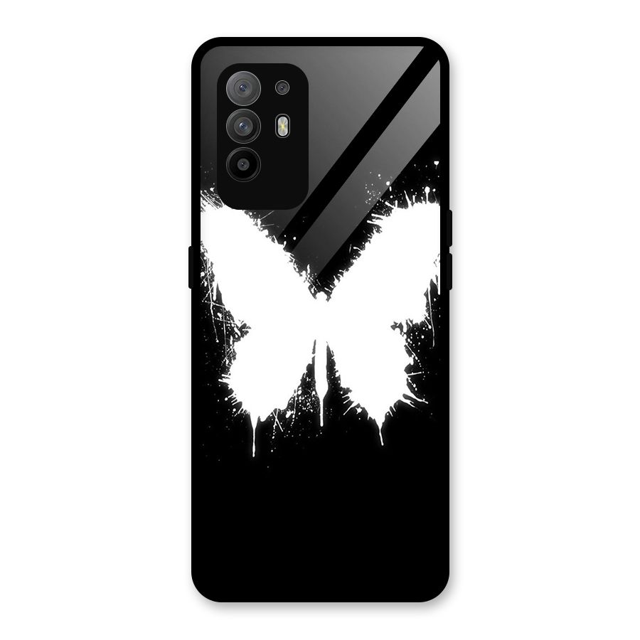 Magic Butterfly Glass Back Case for Oppo F19 Pro Plus 5G