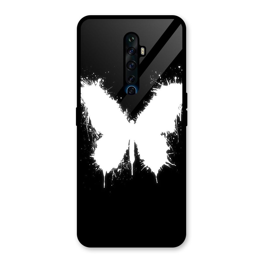 Magic Butterfly Glass Back Case for Oppo Reno2 F