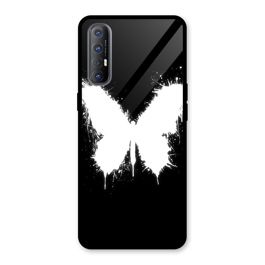 Magic Butterfly Glass Back Case for Oppo Reno3 Pro