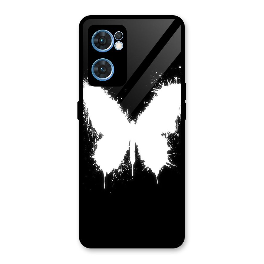 Magic Butterfly Glass Back Case for Oppo Reno7 5G