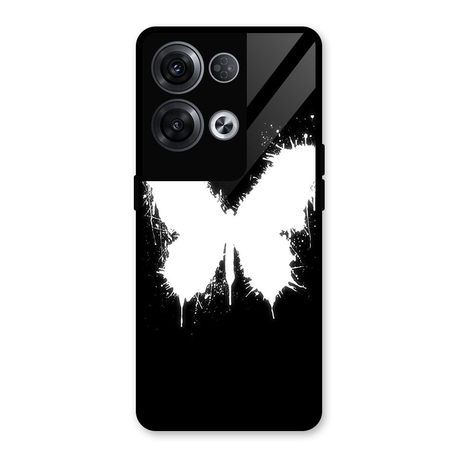 Magic Butterfly Glass Back Case for Oppo Reno8 Pro 5G