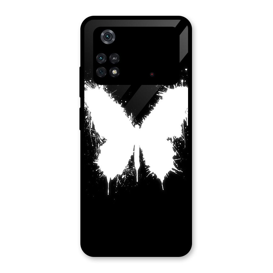 Magic Butterfly Glass Back Case for Poco M4 Pro 4G