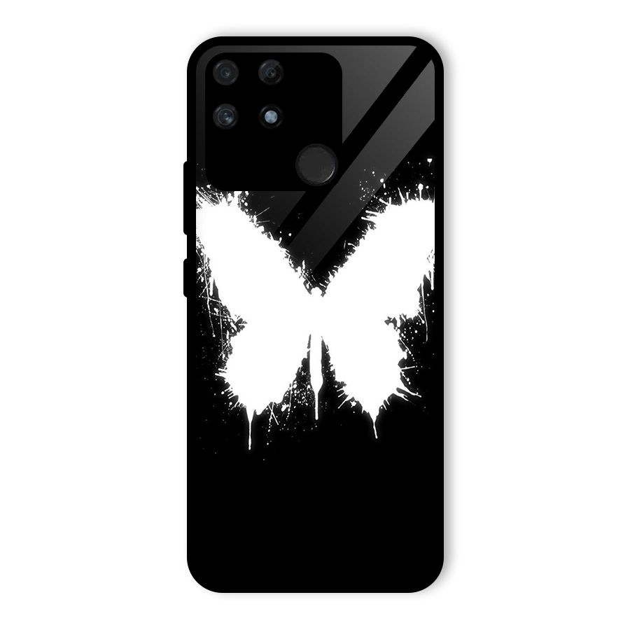 Magic Butterfly Glass Back Case for Realme Narzo 50A