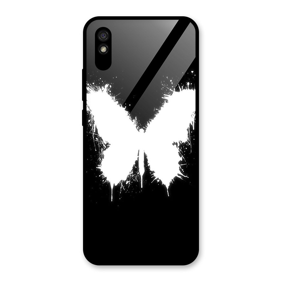 Magic Butterfly Glass Back Case for Redmi 9i