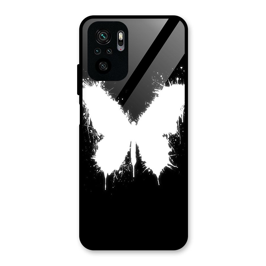 Magic Butterfly Glass Back Case for Redmi Note 10S